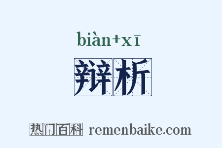 辩析是什么意思的图片